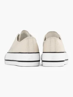 Sale Beige Canvas Sneaker Dames Sneakers