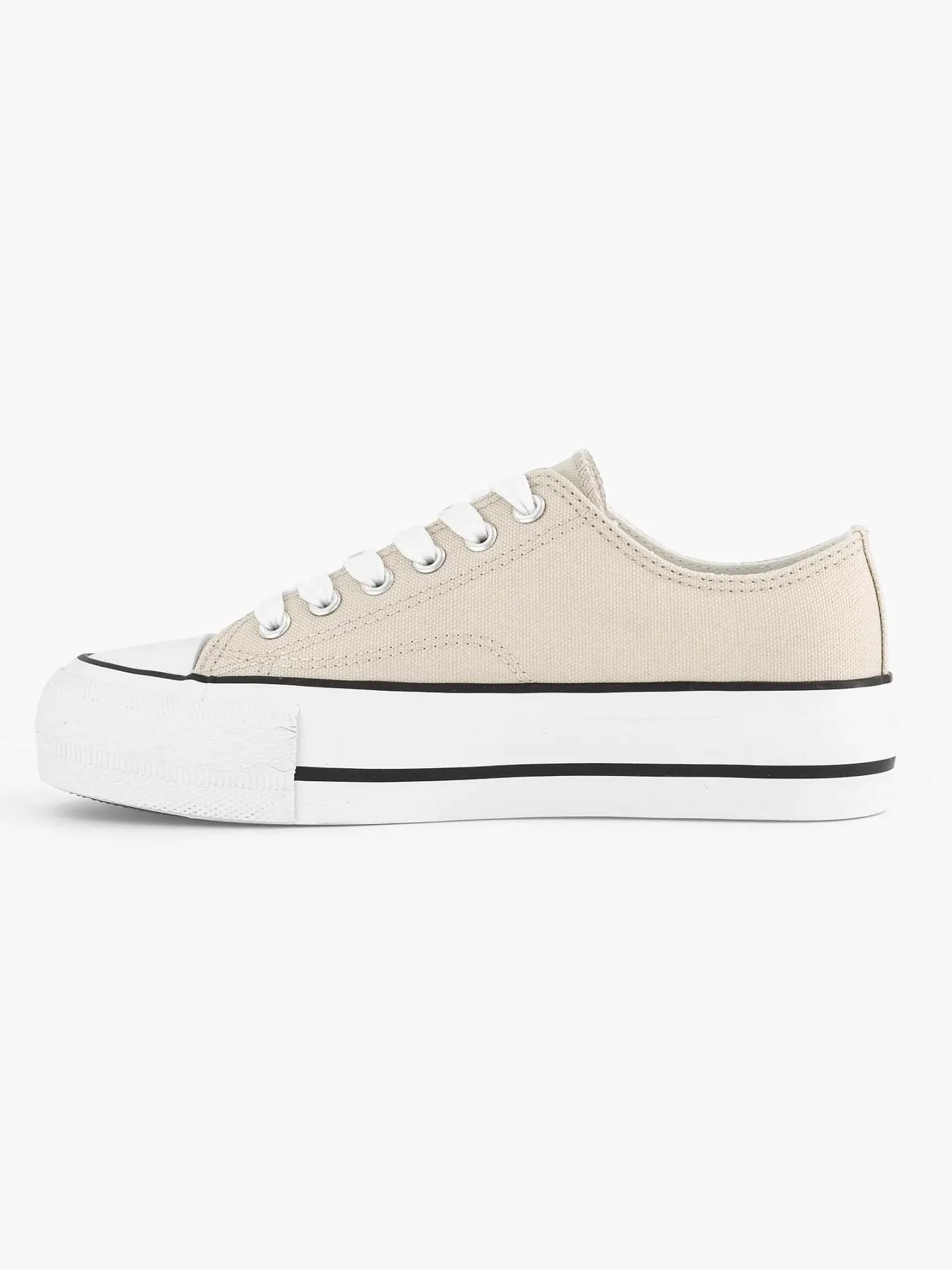 Sale Beige Canvas Sneaker Dames Sneakers