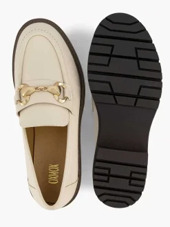 Online Beige Chunky Loafer Sierketting Dames Instappers