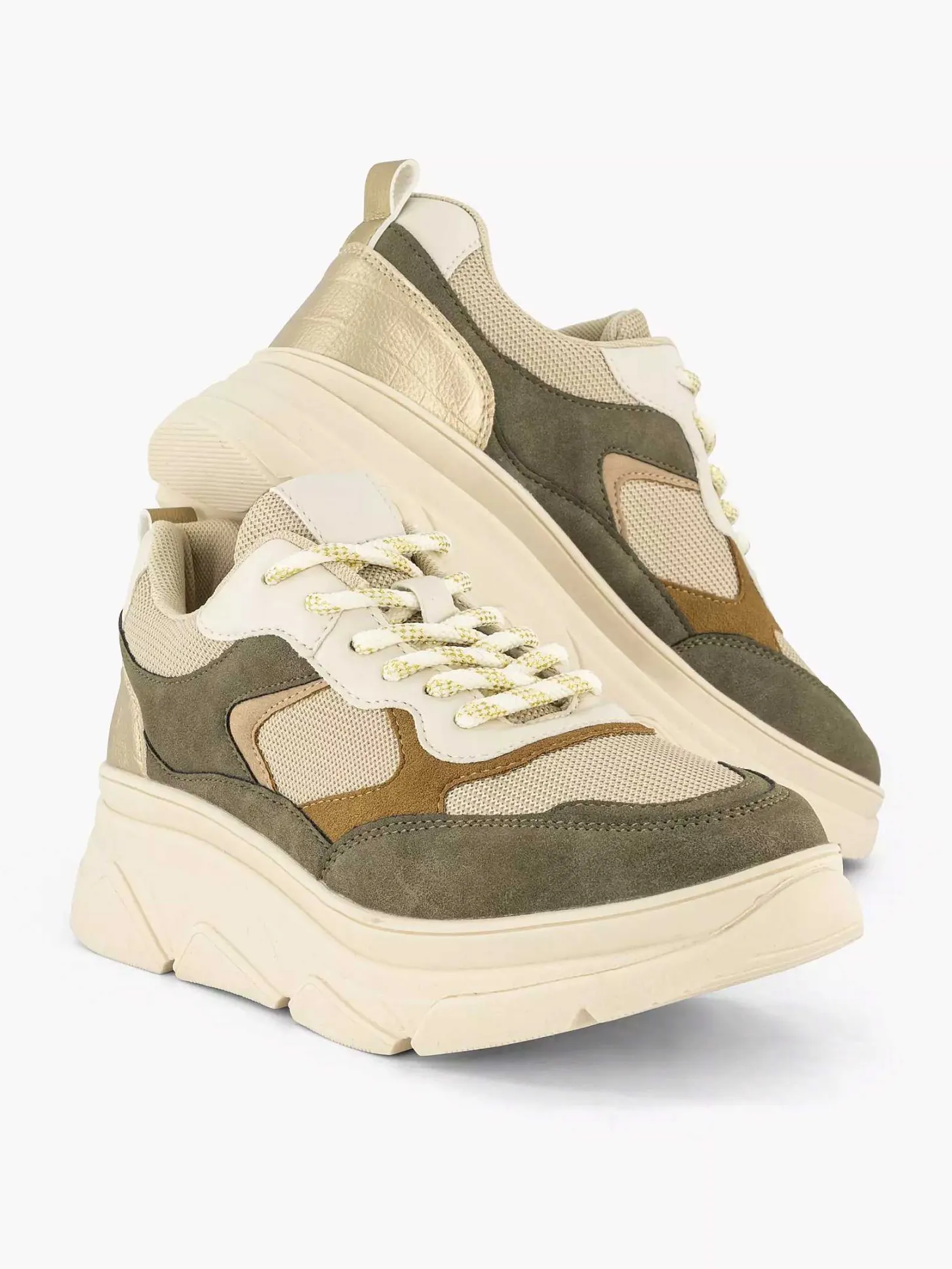 Best Beige Chunky Sneaker Dames Sneakers