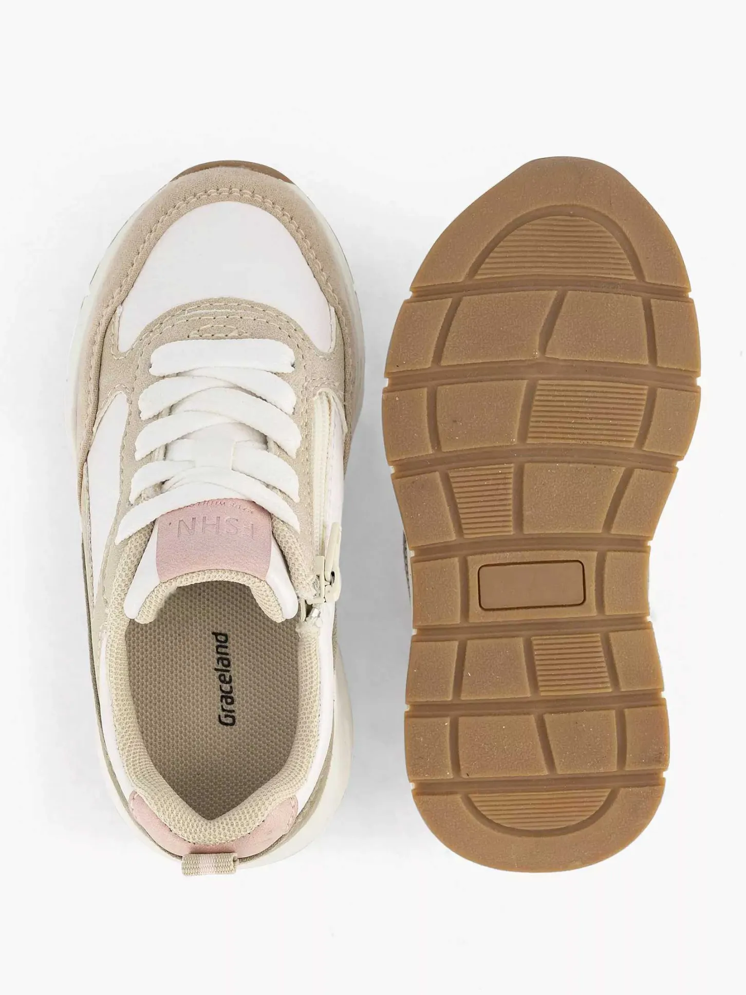 Best Beige Chunky Sneaker Kinderen Jongensschoenen