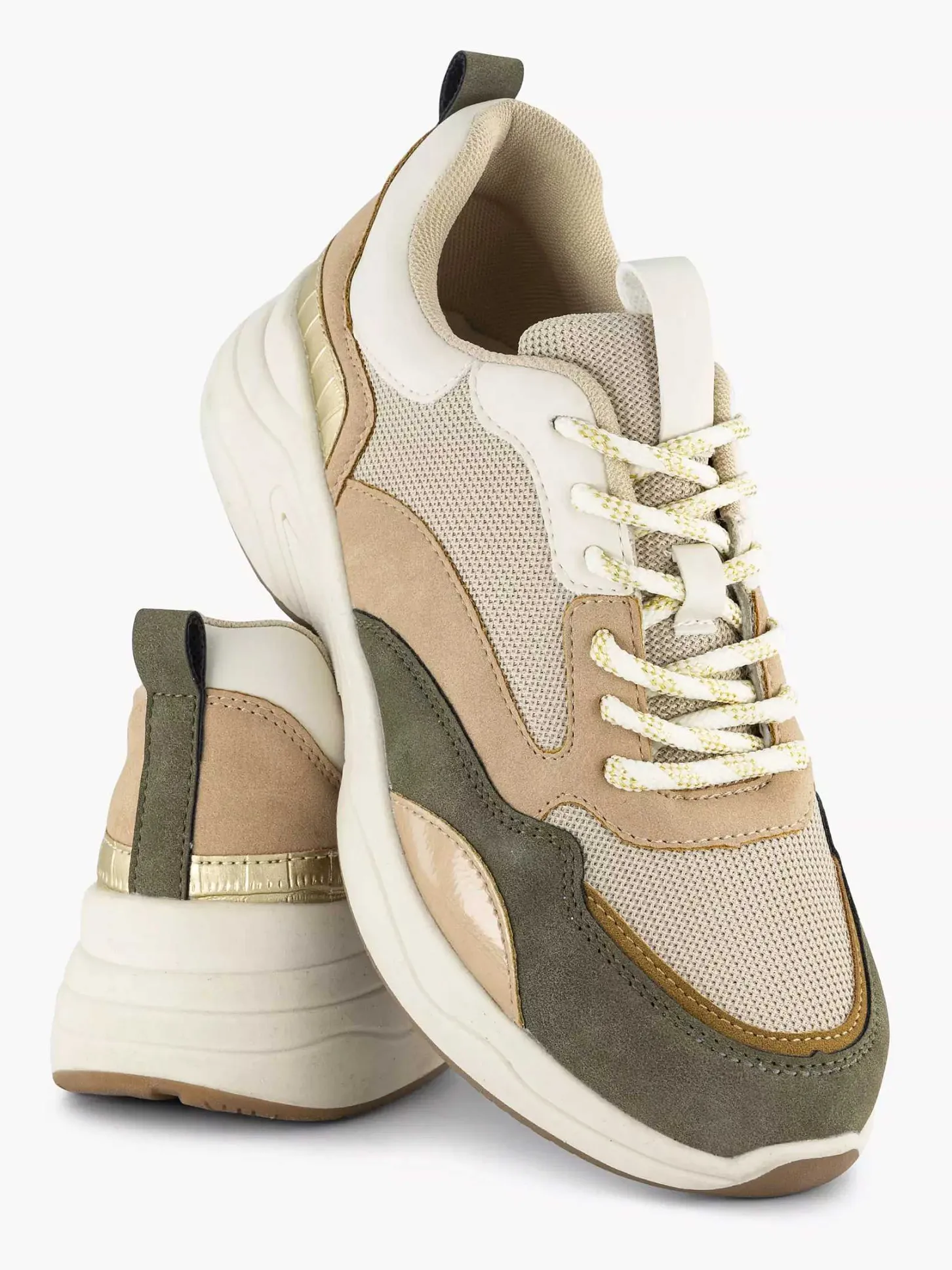 Online Beige Chunky Sneaker Dames Sneakers
