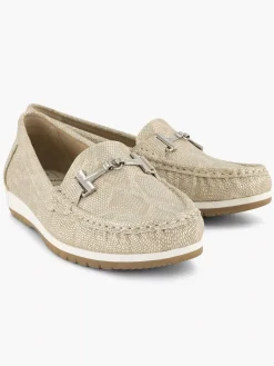 Sale Beige Comfort Instapper Dames Comfort Schoenen