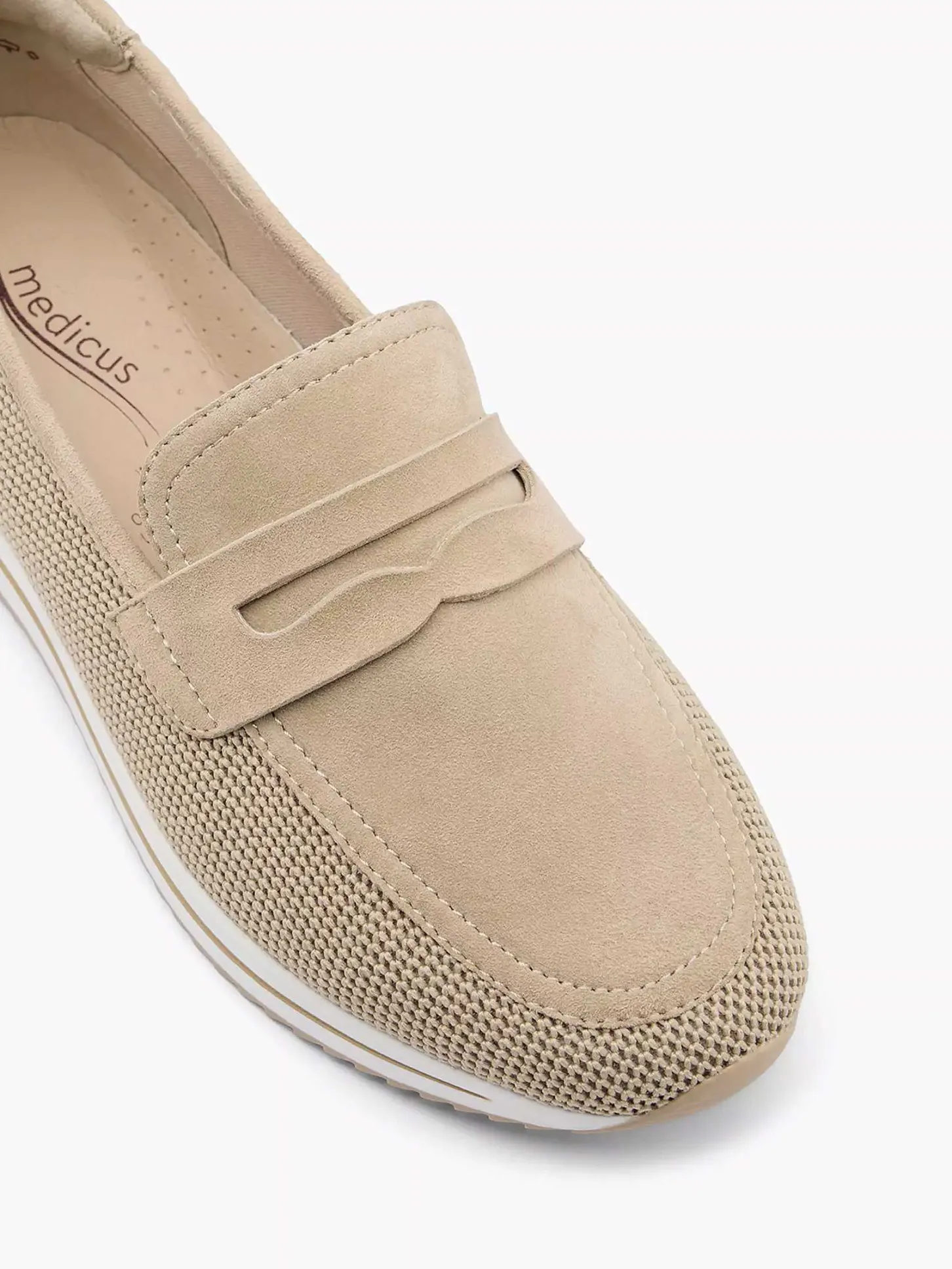 Clearance Beige Comfort Instapper Dames Comfort Schoenen