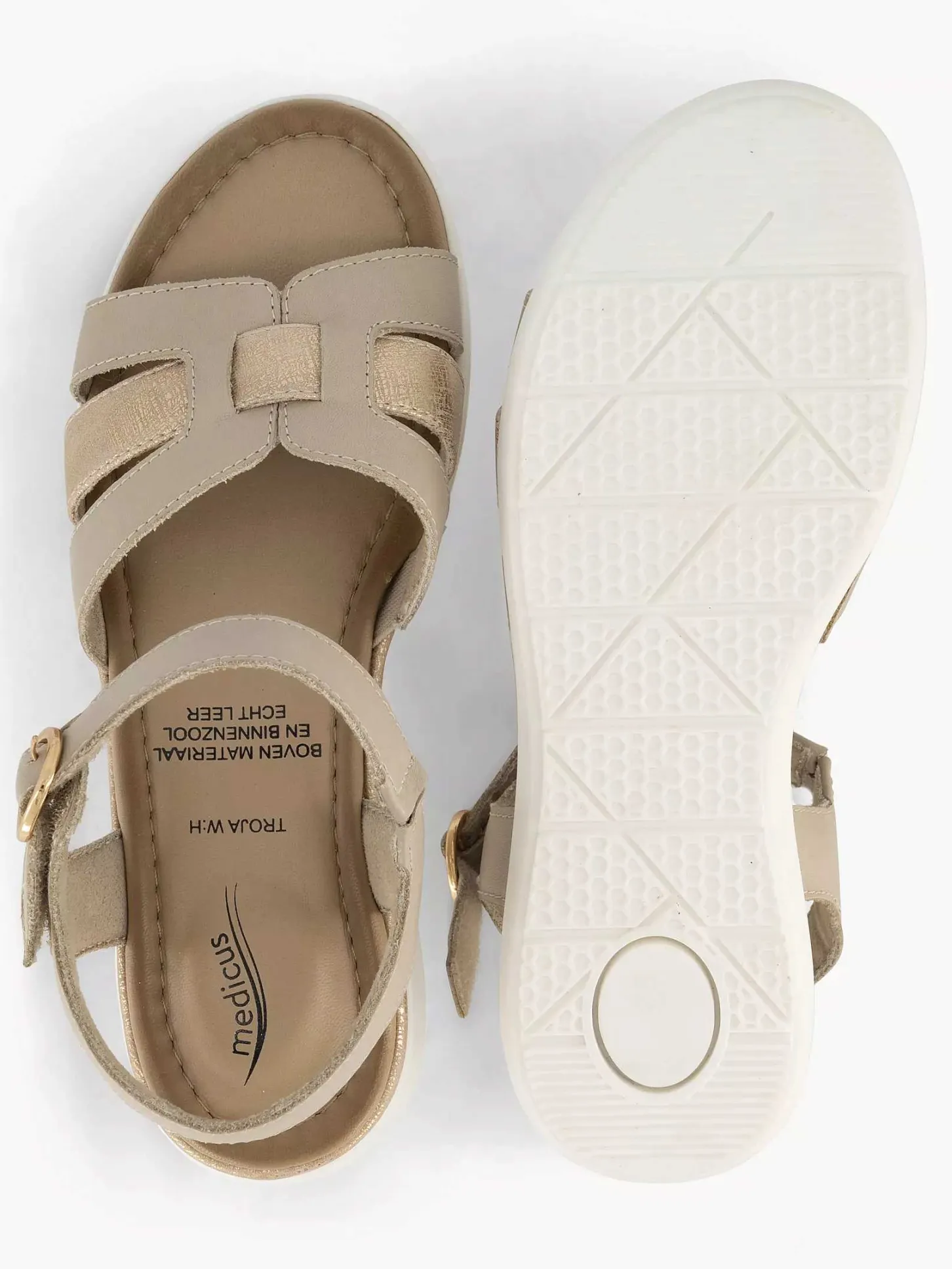 Discount Beige Comfort Sandaal Dames Comfort Schoenen