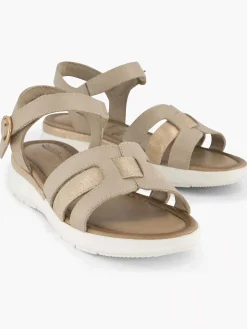 Discount Beige Comfort Sandaal Dames Comfort Schoenen