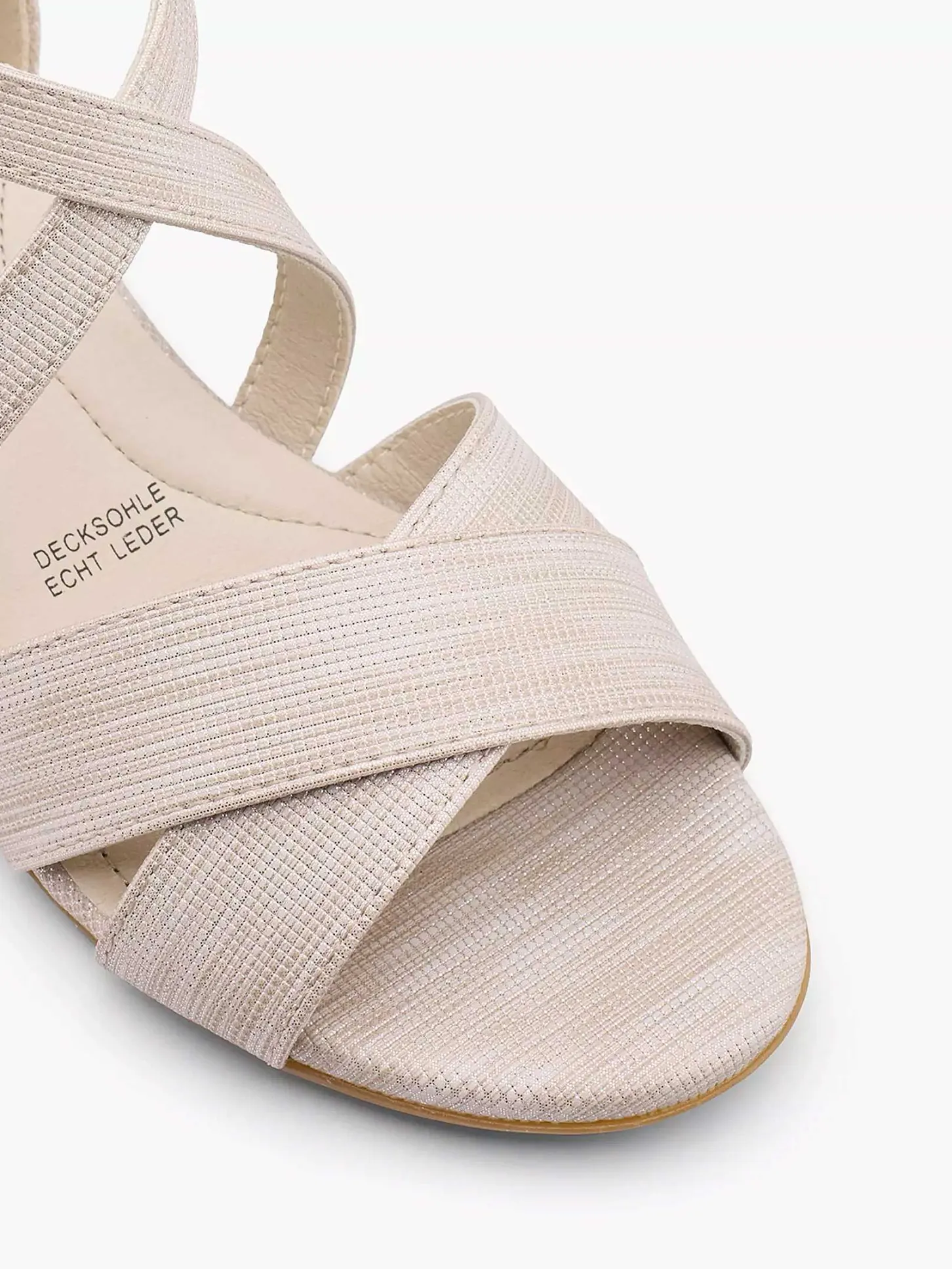 Discount Beige Comfort Sandaal Dames Sandalen