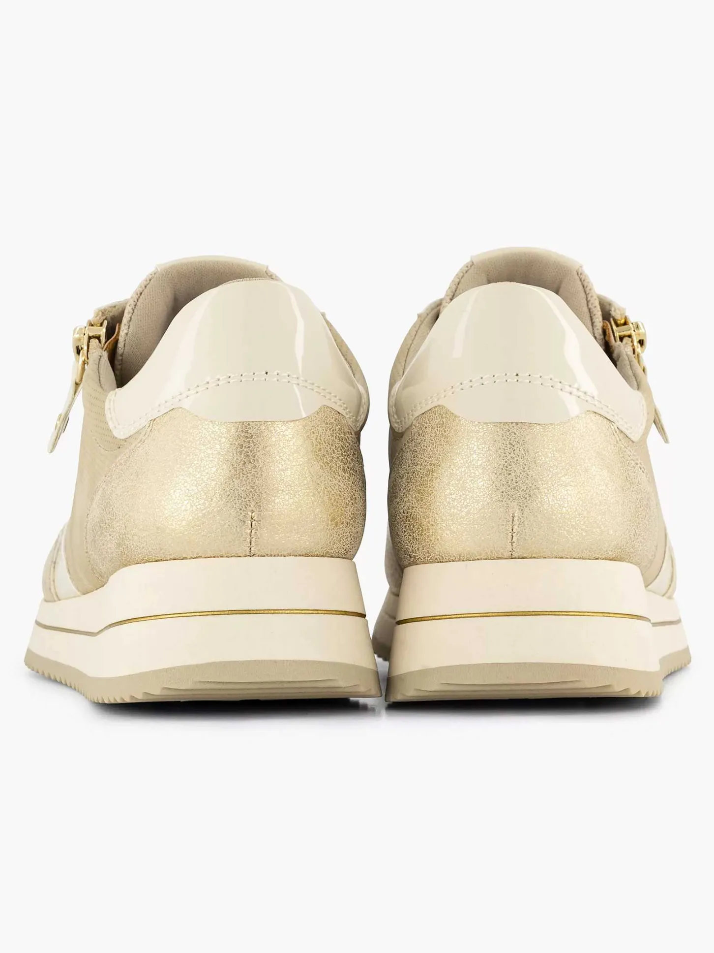 Outlet Beige Comfort Sneaker Dames Comfort Schoenen