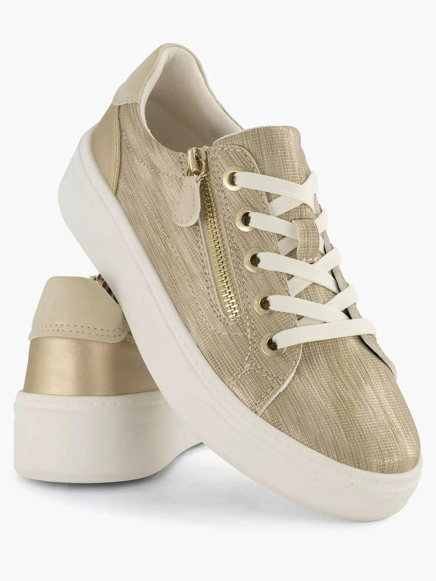 Beige Comfort Sneaker Dames Comfort Schoenen
