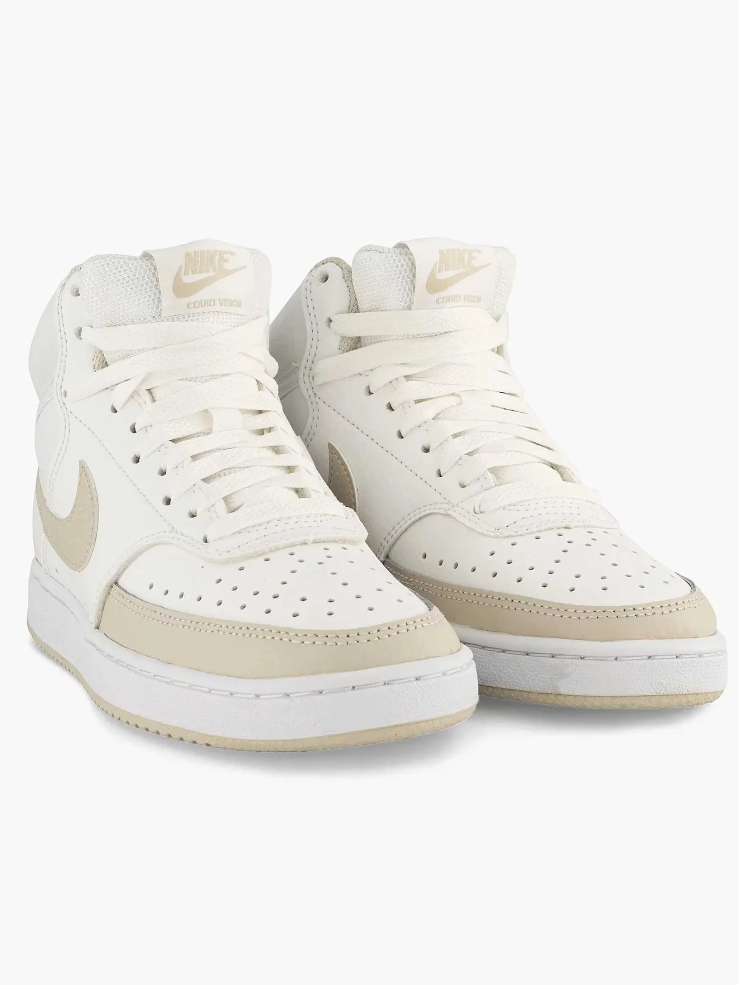 Best Beige Court Vision Mid Dames Sneakers