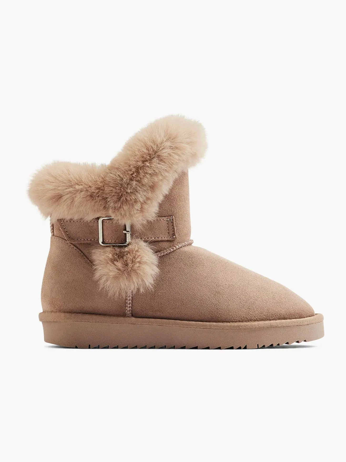 Beige Enkelboot Gevoerd Dames Enkellaarzen & Boots