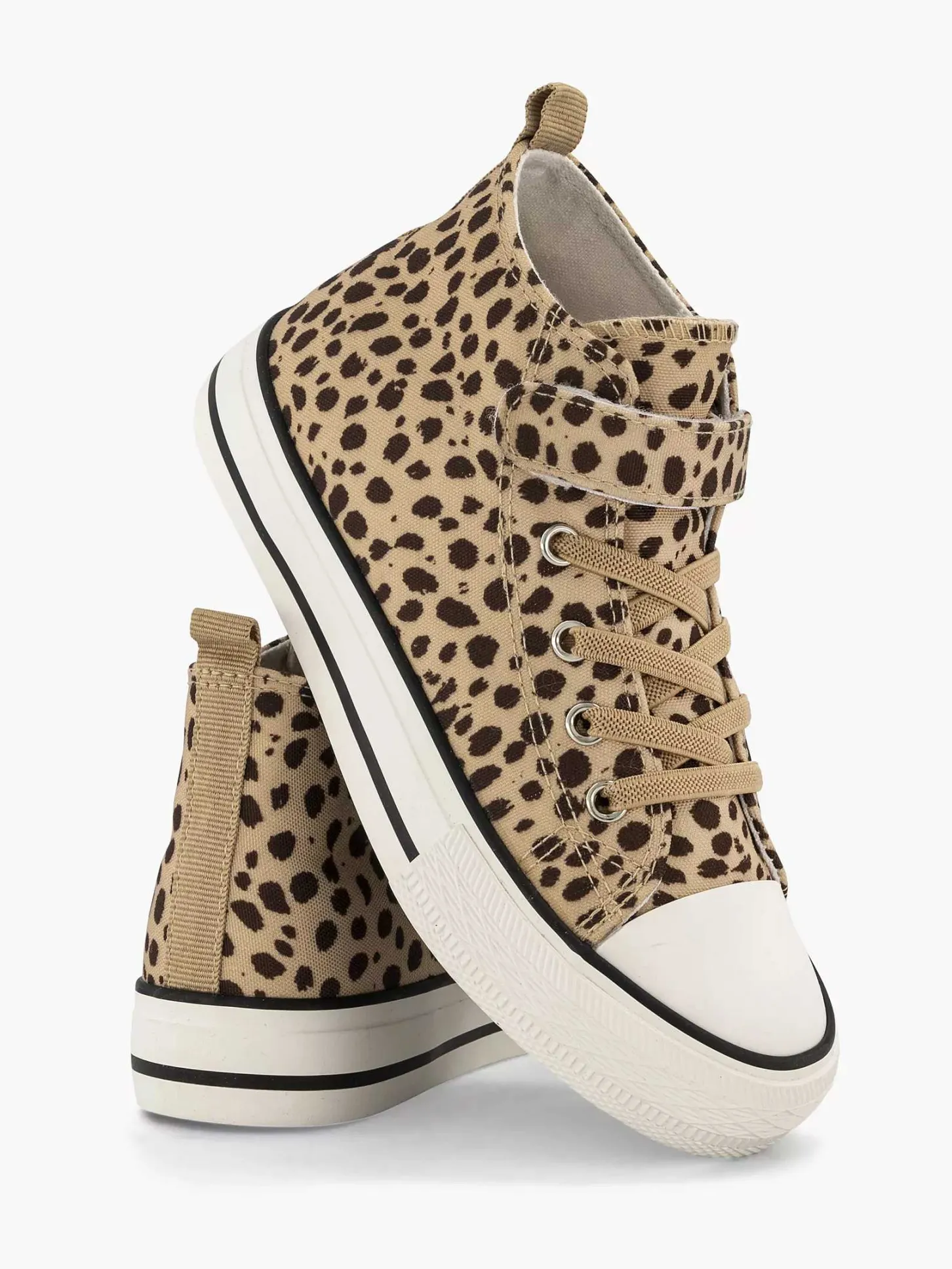 Online Beige Hoge Canvas Sneaker Kinderen Babyschoenen