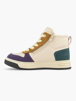 Outlet Beige Hoge Sneaker Kinderen Jongensschoenen