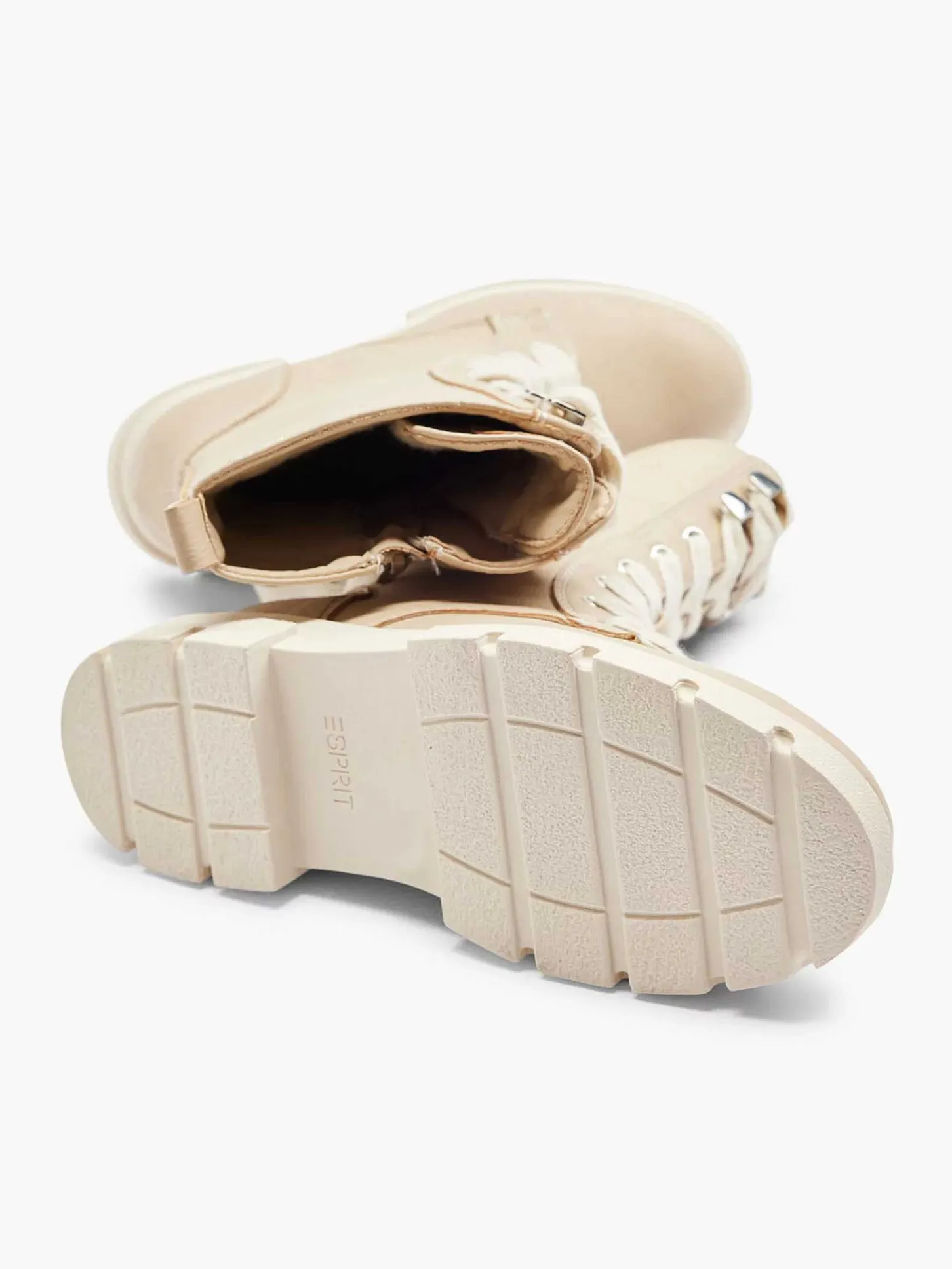 Hot Beige Hoge Veterboot Kinderen Jongensschoenen