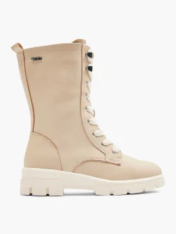 Hot Beige Hoge Veterboot Kinderen Jongensschoenen