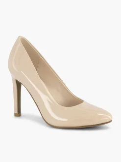 Clearance Beige Lak Pump Dames Pumps
