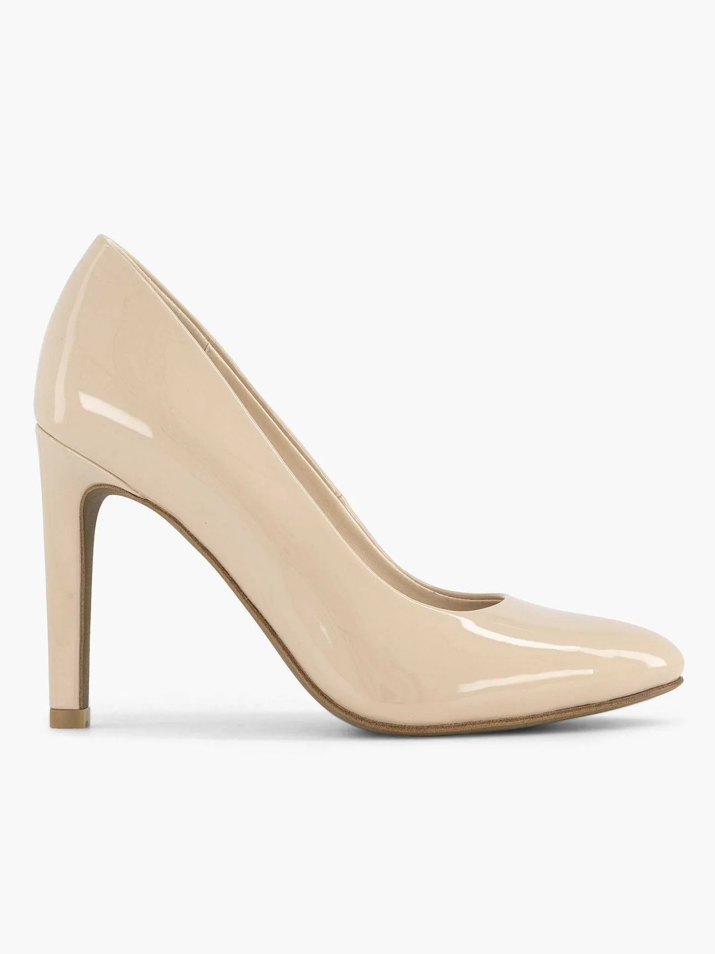 Clearance Beige Lak Pump Dames Pumps