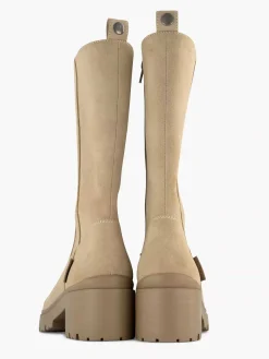 Beige Lange Laars Kinderen Jongensschoenen