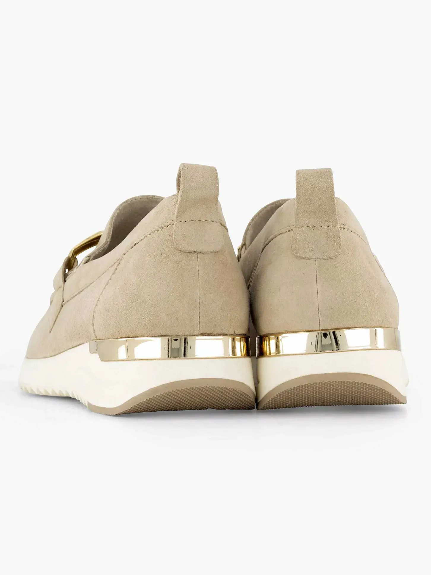 Hot Beige Leren Comfort Instapper Dames Comfort Schoenen