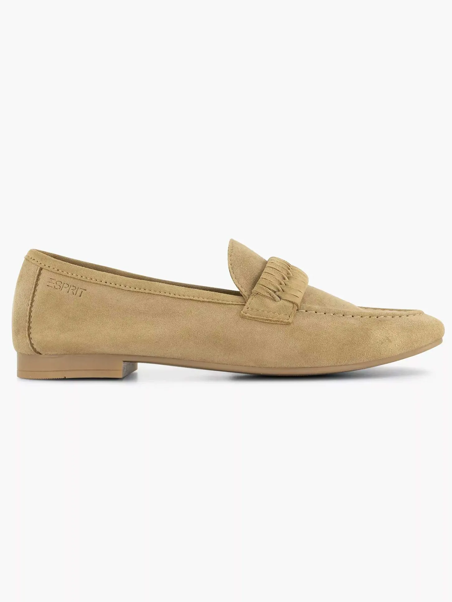 Clearance Beige Leren Loafer Dames Instappers