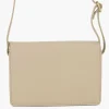 Clearance Beige Leren Schoudertas Dames Tassen