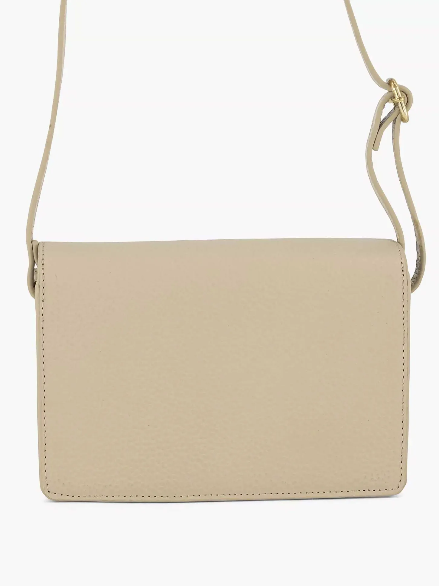 Clearance Beige Leren Schoudertas Dames Tassen