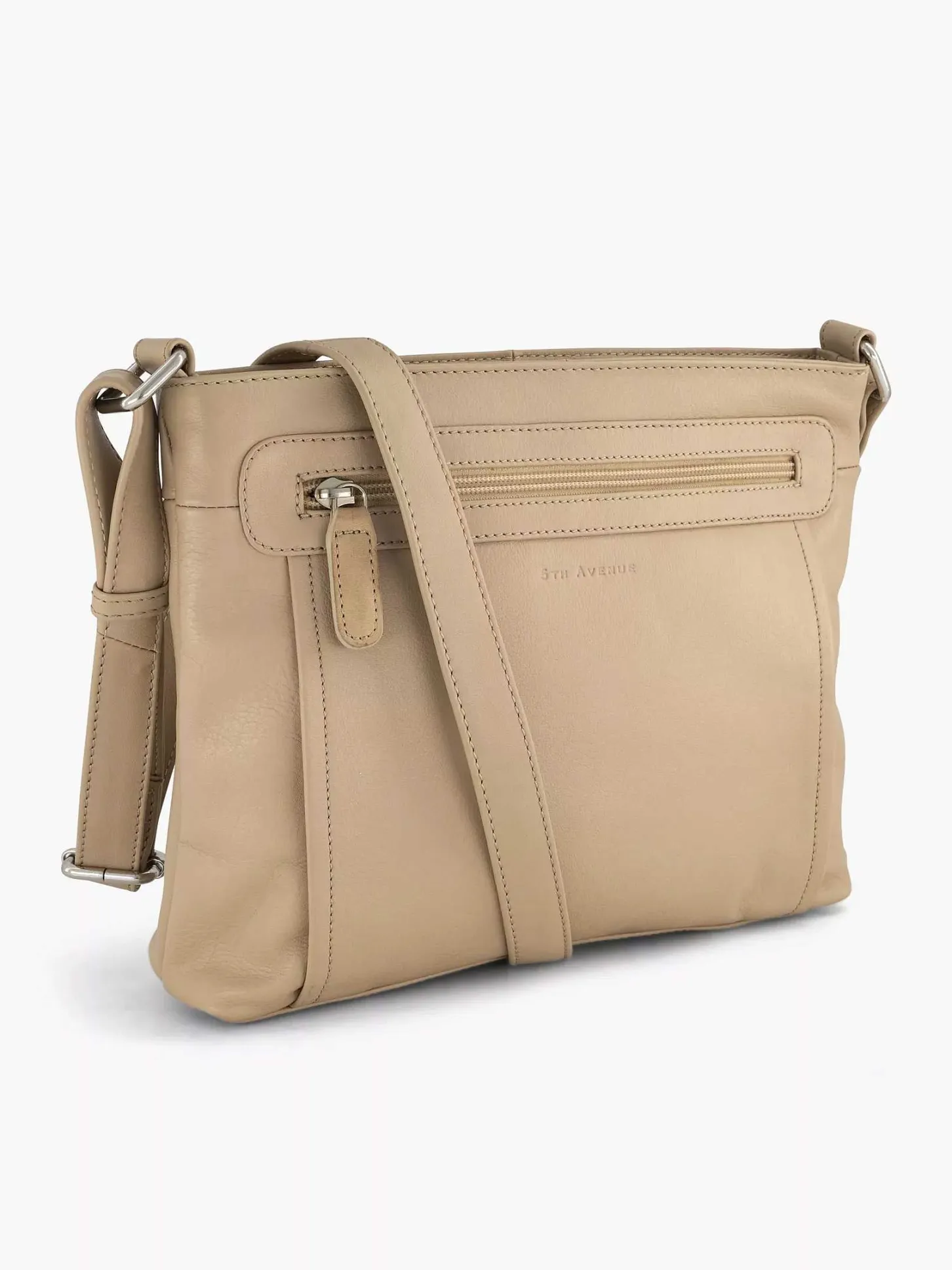 Hot Beige Leren Schoudertas Dames Online Exclusive Accessoires