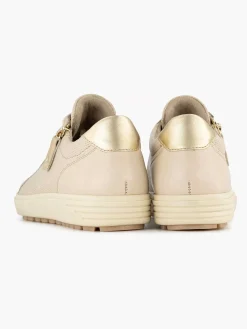 Online Beige Leren Sneaker Dames Sneakers