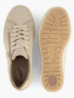 Online Beige Leren Sneaker Dames Sneakers