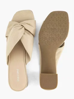 Sale Beige Muiltje Knoop Dames Sandalen