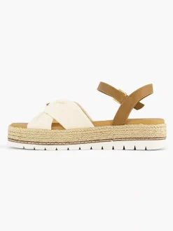 Beige Platform Sandaal Dames Sandalen