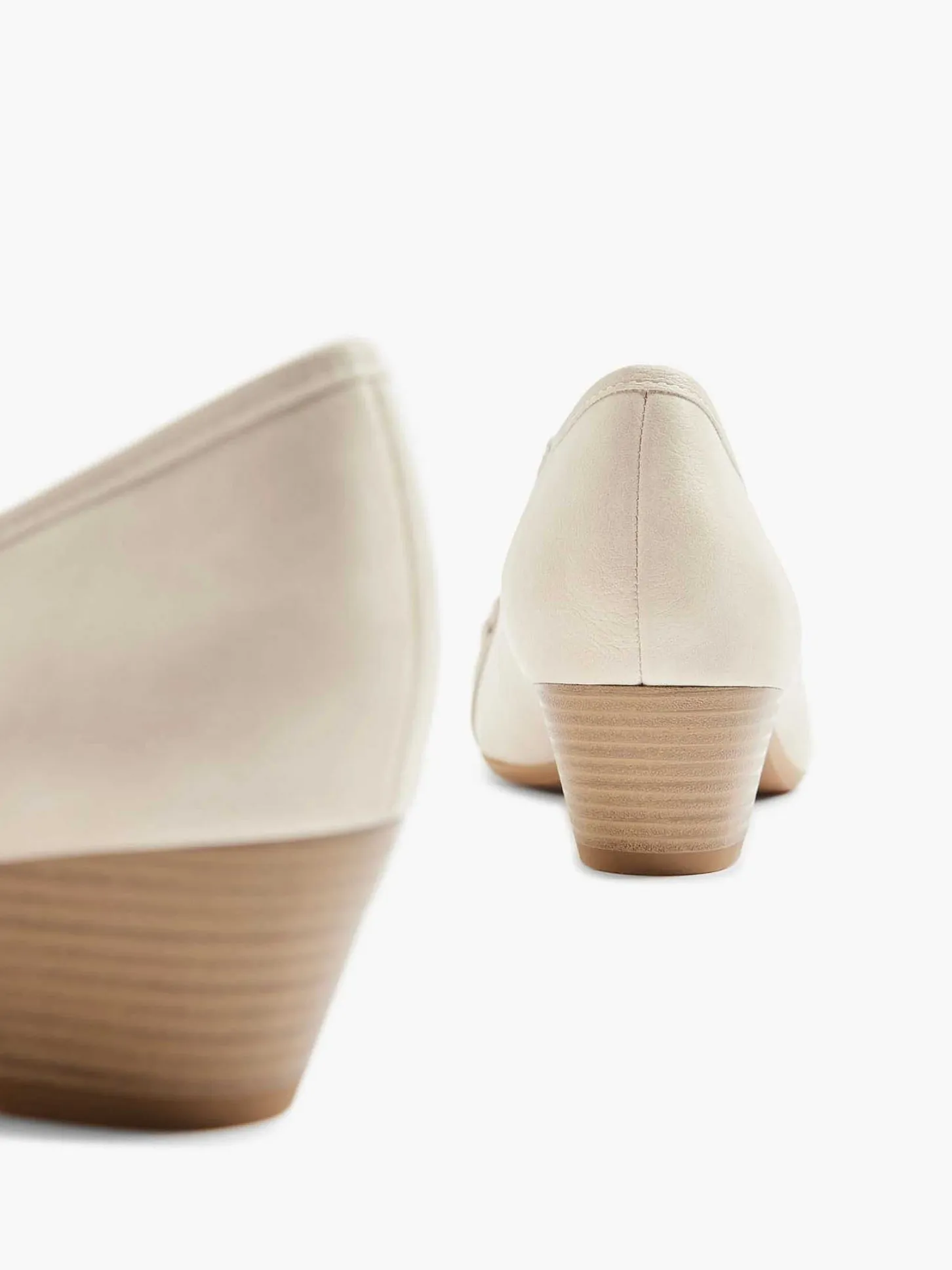 New Beige Pump Sierketting Dames Comfort Schoenen