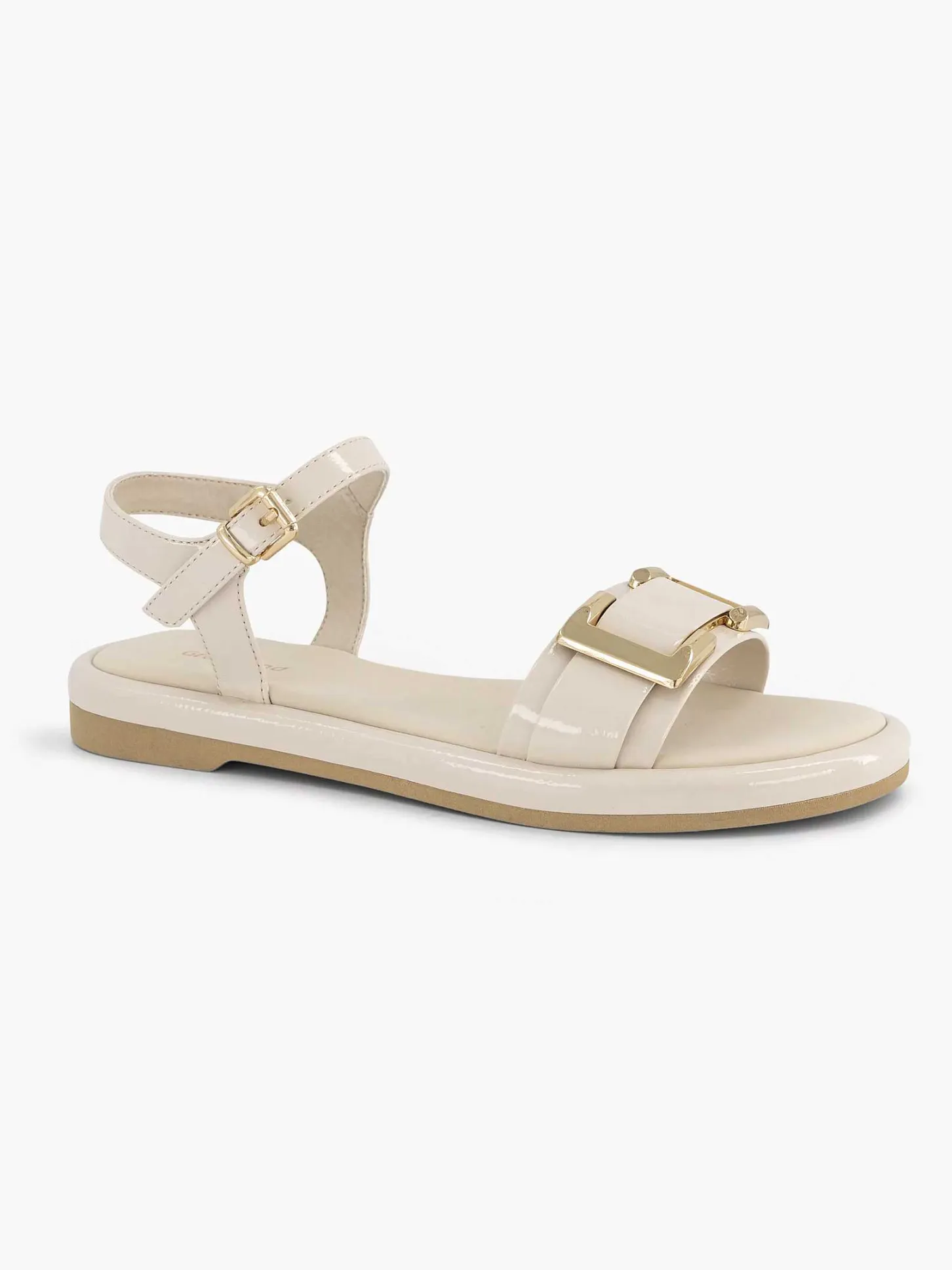 Online Beige Sandaal Siergesp Dames Sandalen