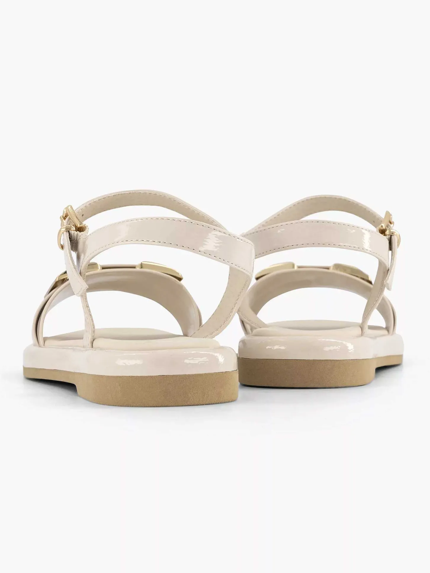 Online Beige Sandaal Siergesp Dames Sandalen