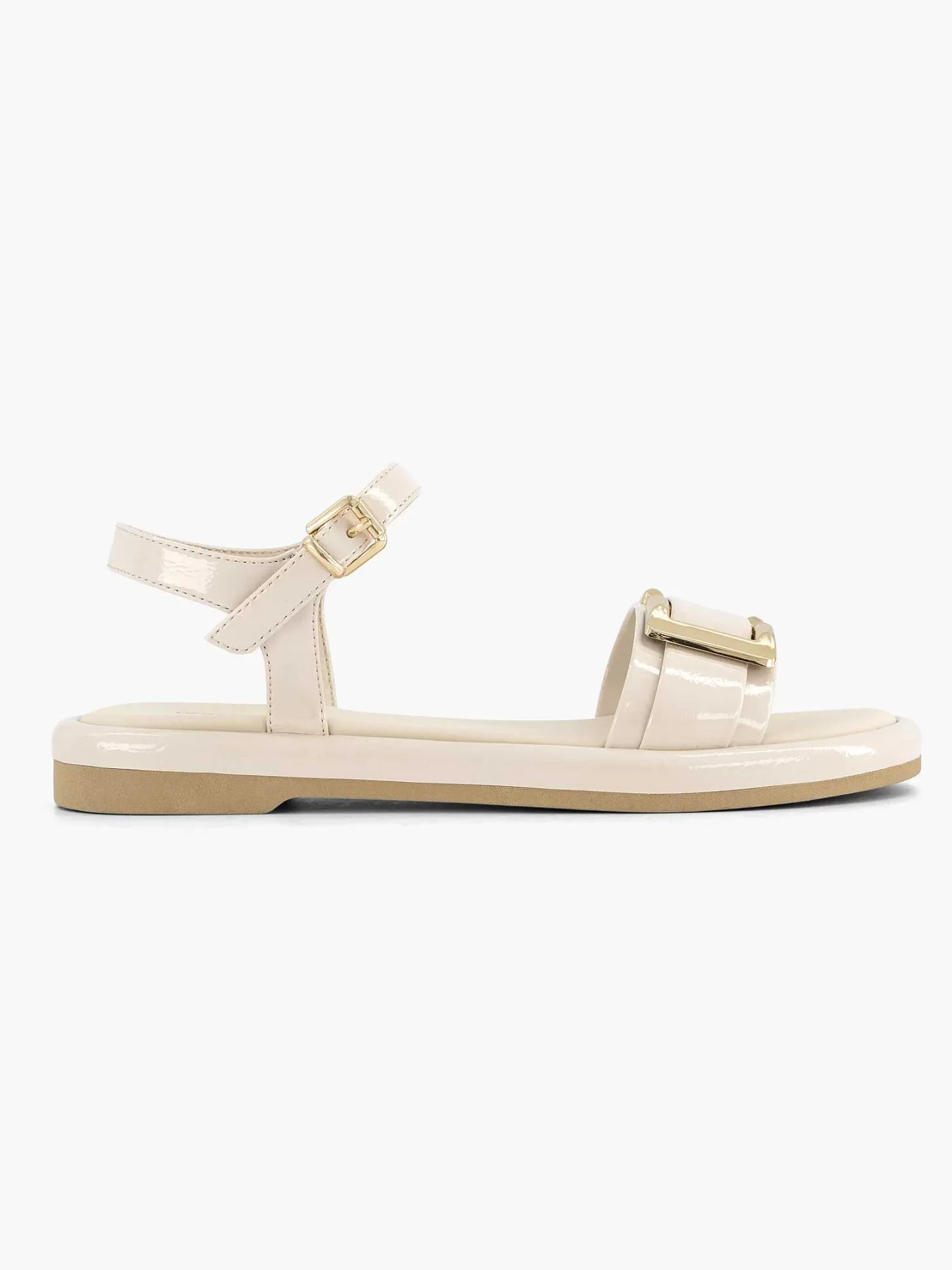 Online Beige Sandaal Siergesp Dames Sandalen