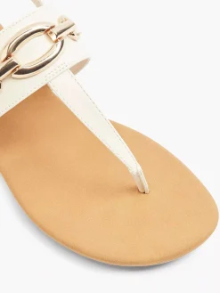 New Beige Sandaal Sierketting Dames Sandalen