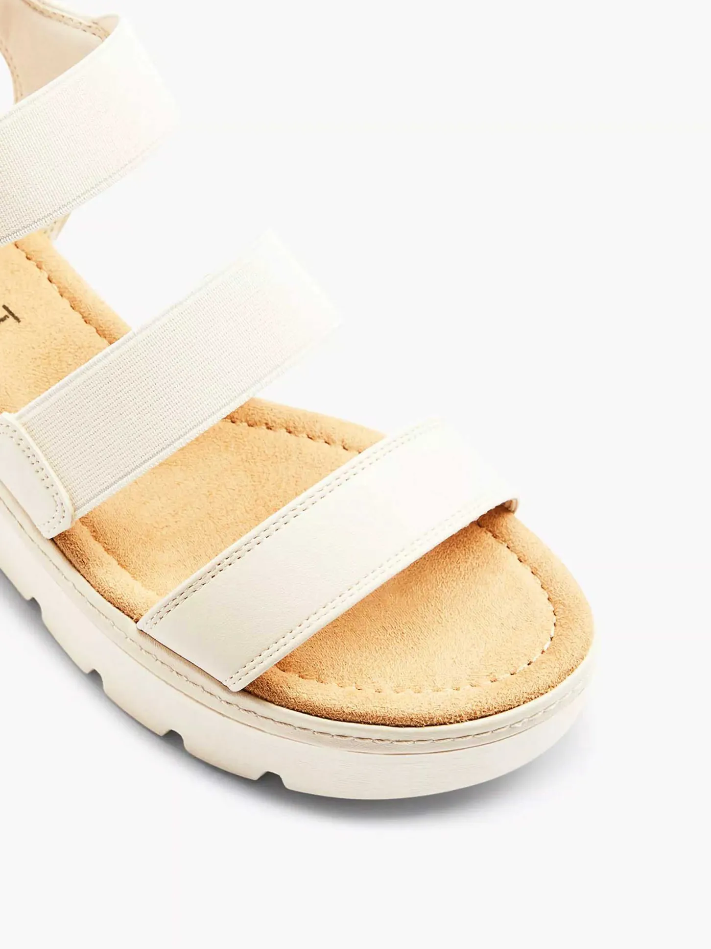 Discount Beige Sandalette Dames Sandalen