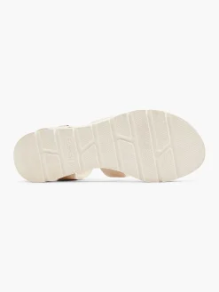 Discount Beige Sandalette Dames Sandalen