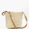 Sale Beige Schoudertas Gevlochten Dames Online Exclusive Accessoires