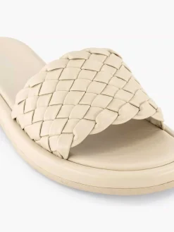 Hot Beige Slipper Gevlochten Dames Slippers