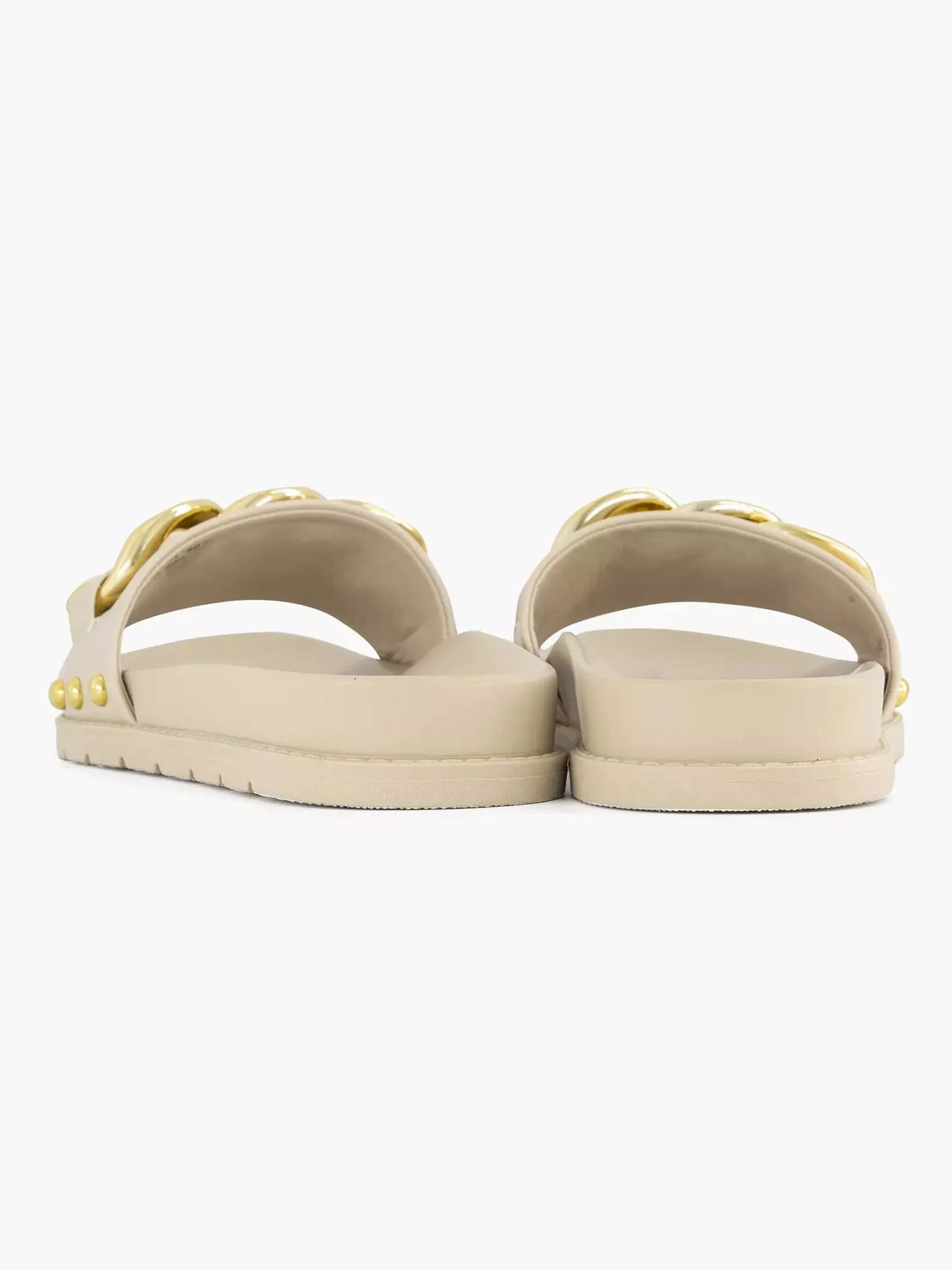 Beige Slipper Sierketting Dames Slippers