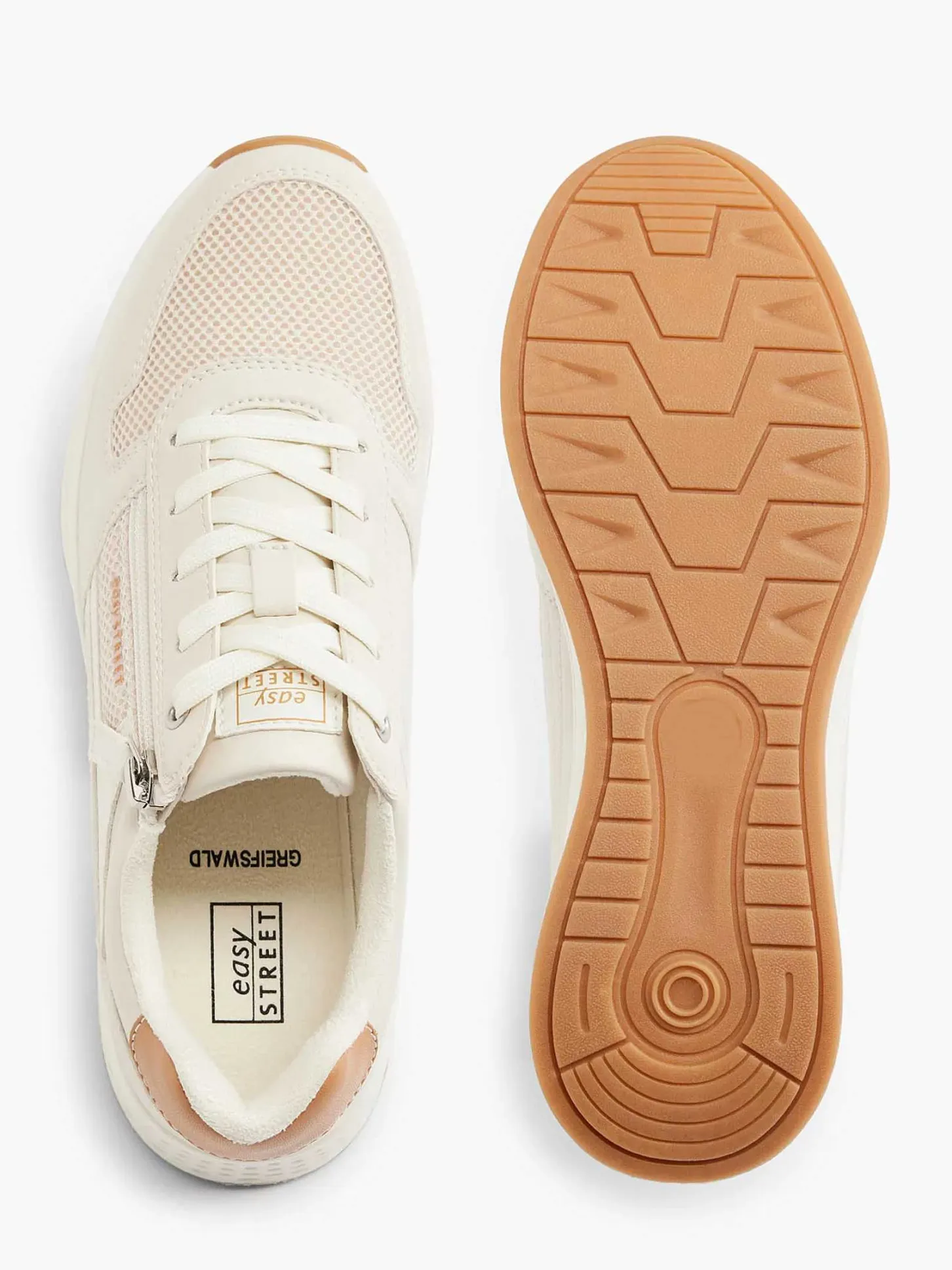 Beige Sneaker Dames Comfort Schoenen