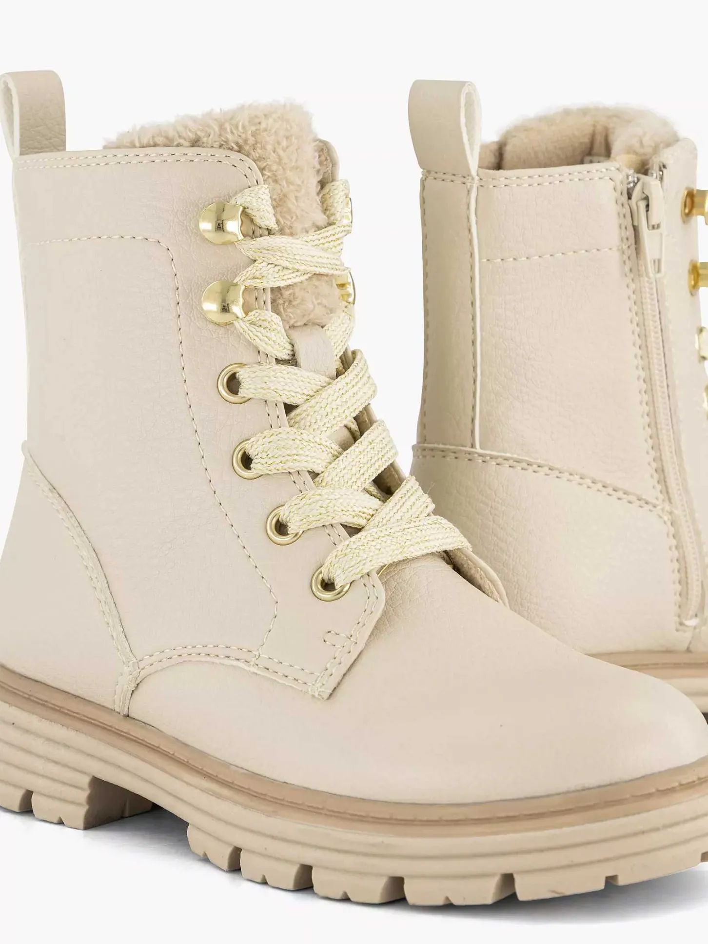 Best Beige Veterboot Kinderen Jongensschoenen