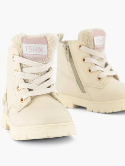 Online Beige Veterboot Teddy Kinderen Babyschoenen