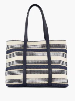 New Blauw/ Witte Strandtas Dames Online Exclusive Accessoires
