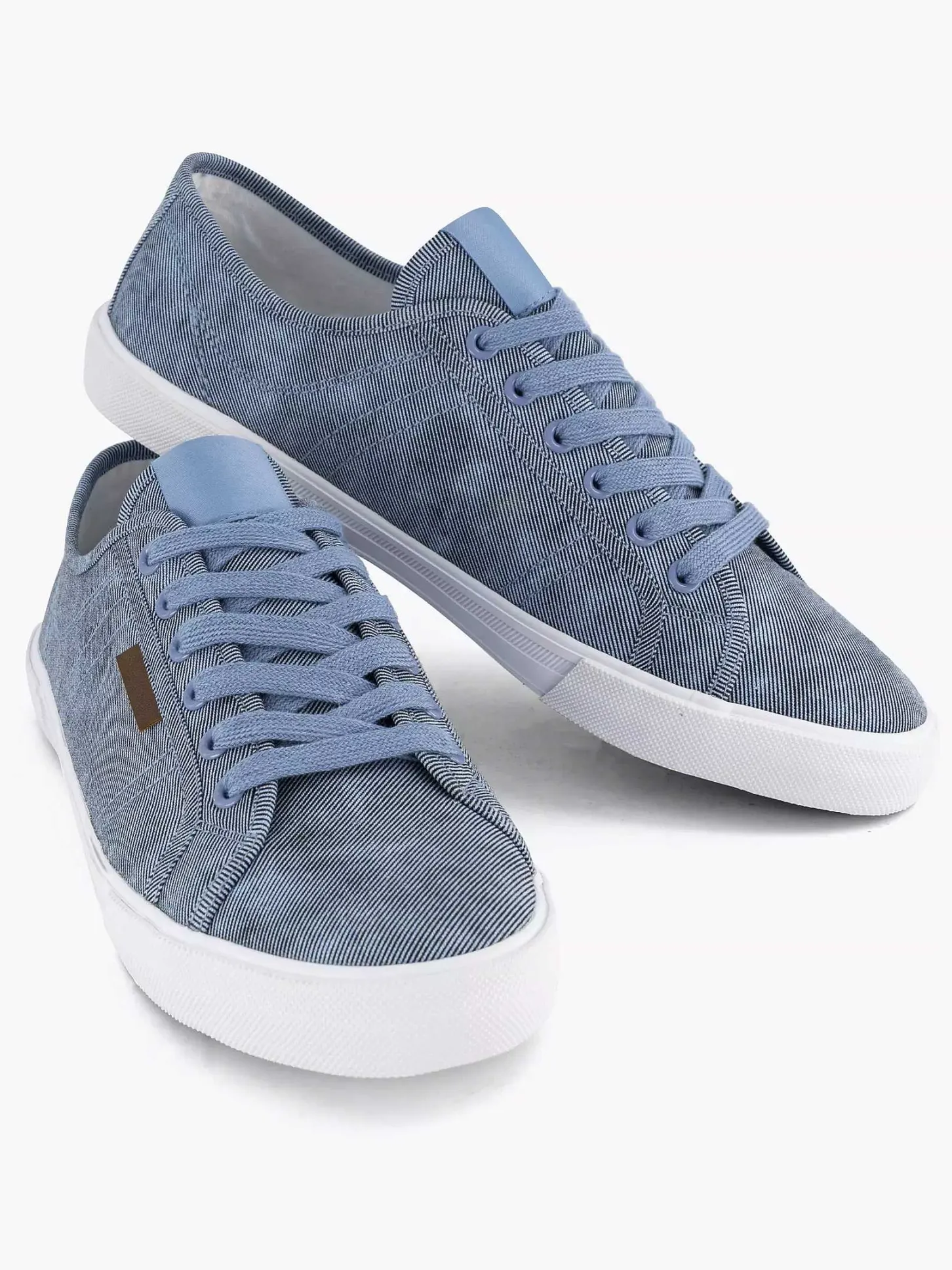 Online Blauwe Canvas Sneaker Heren Sneakers