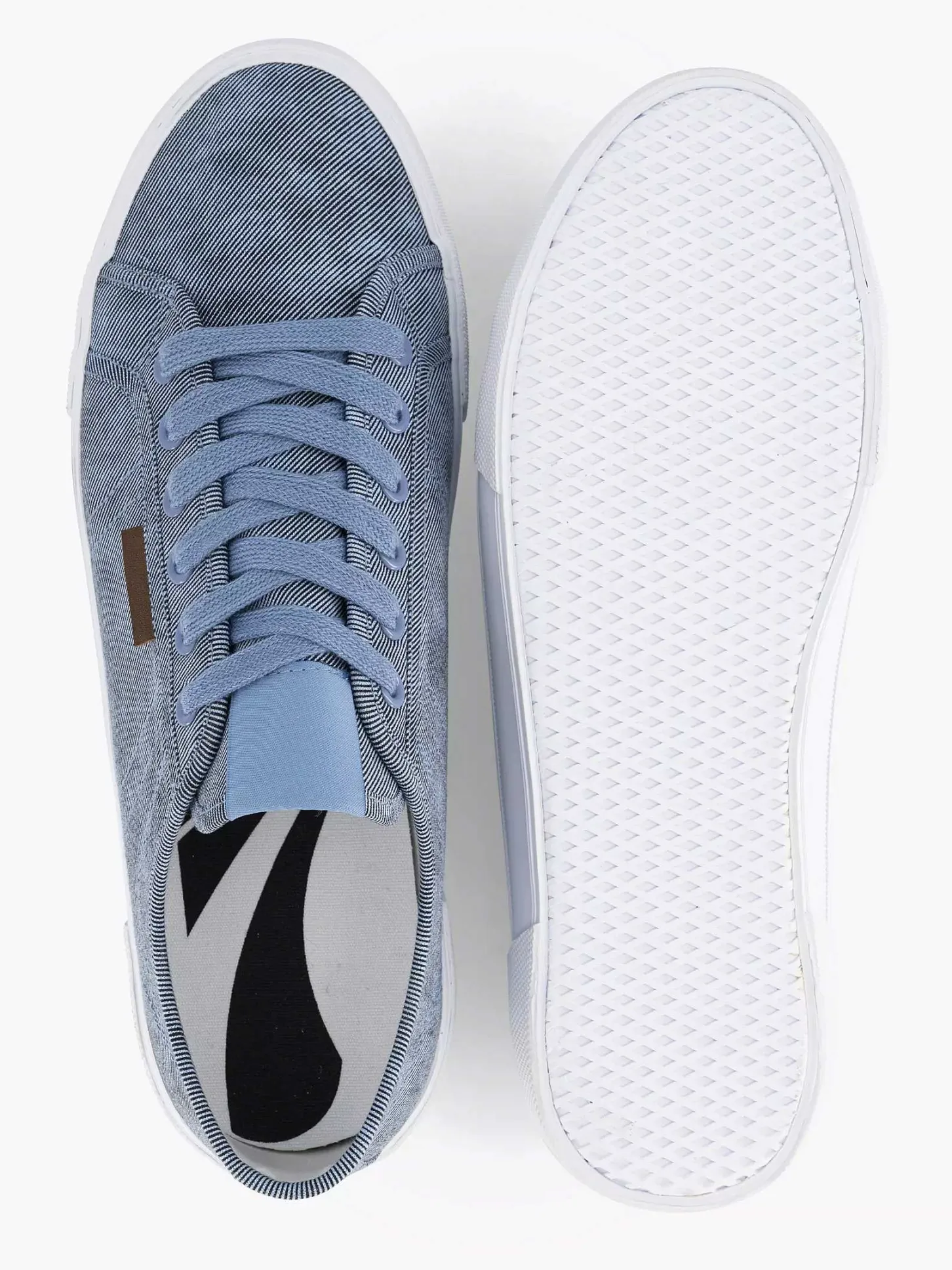 Online Blauwe Canvas Sneaker Heren Sneakers