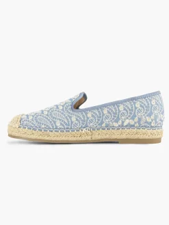 Sale Blauwe Espadrille Dames Instappers