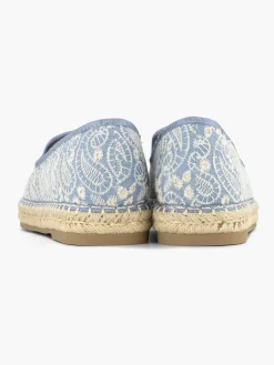 Sale Blauwe Espadrille Dames Instappers
