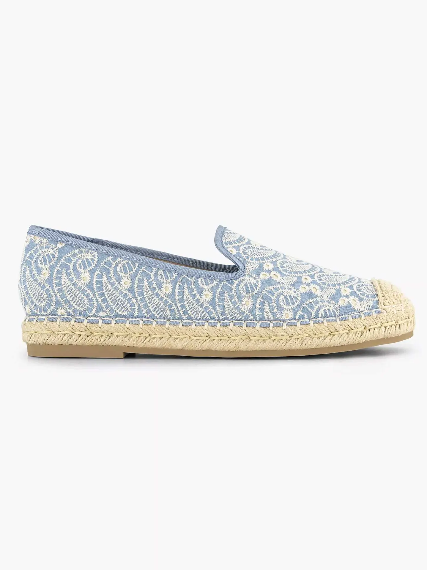 Sale Blauwe Espadrille Dames Instappers